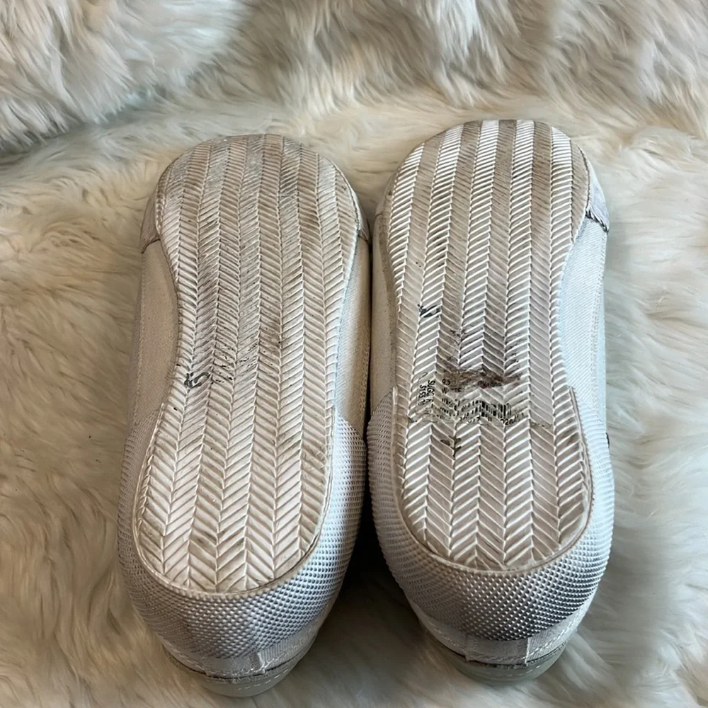 Gray Saks Fifth Avenue Paley Lace Up Leather Canvas Men Shoes Sneakers Size 9.5